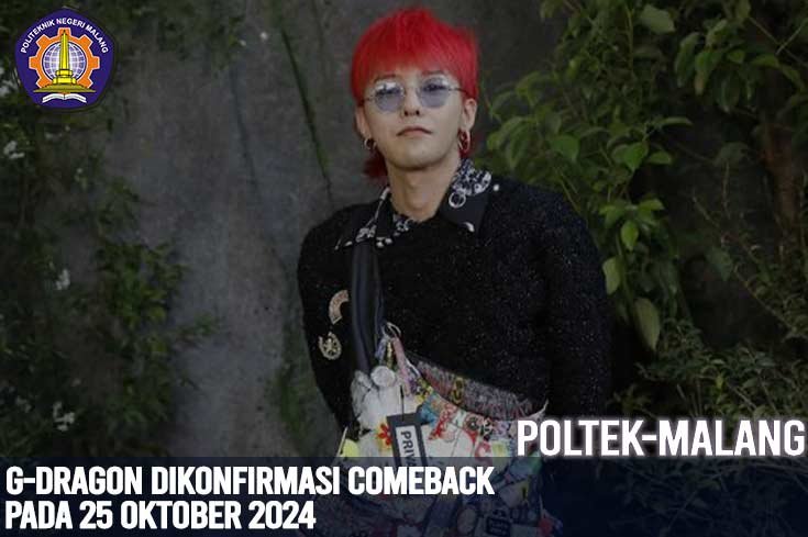 G-Dragon Dikonfirmasi Comeback pada 25 Oktober 2024