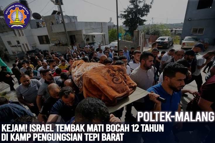 Kejam! Israel Tembak Mati Bocah 12 Tahun di Kamp Pengungsian Tepi Barat