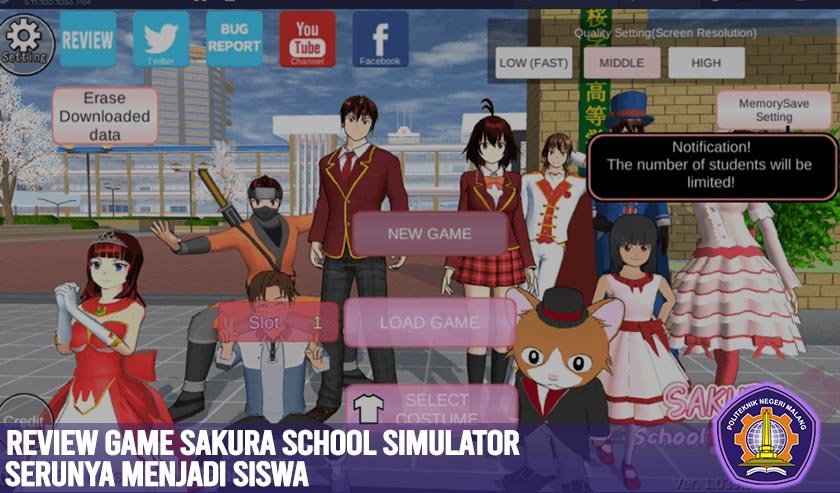 Review Game Sakura School Simulator: Serunya Menjadi Siswa